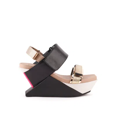 United Nude Women's Gold / Black / White Delta Run Wedge - Connect