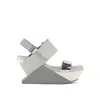 United Nude Delta Wedge Sandal In Gray