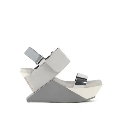 UNITED NUDE WOMEN'S GREY DELTA WEDGE SANDAL - IRONY
