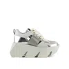 United Nude Bull Sporty Oxfords In Grey/silver