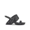 United Nude Loop Toe Hi Puffy Sandals In Black