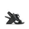 United Nude Loop Sporty Hi Sandal In Black