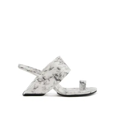 UNITED NUDE WOMEN'S LOOP TOE HI - WHITE MARBLE