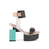 United Nude Cubist Sandal In Black