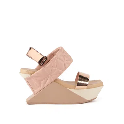 United Nude Women's Neutrals Delta Wedge Puffy - Cameo Mix In Black