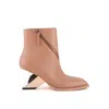 United Nude Rockit Zip Bootie In Black/brown