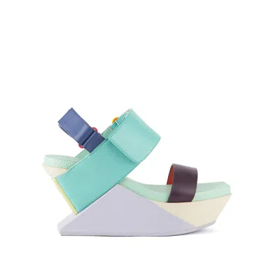UNITED NUDE WOMEN'S PINK / PURPLE / BLUE DELTA WEDGE SANDAL - PARTY