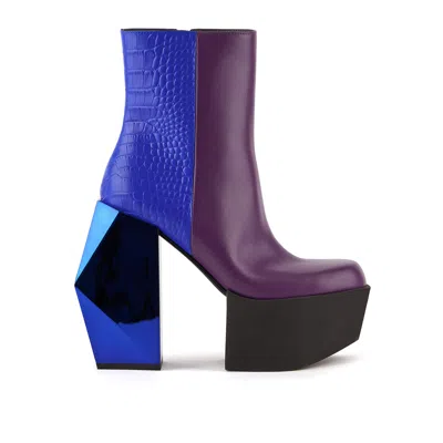 UNITED NUDE WOMEN'S PURPLE / BLUE STAGE BOOT - PURPLE II
