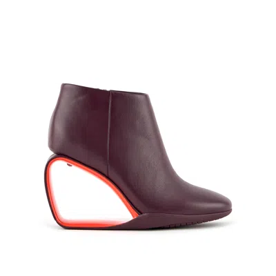 United Nude Women's Purple / Orange Mobius Ankle Bootie Hi - Fig Mix In Burgundy