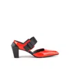 United Nude Women's Red / Black Gem Mule Mid - Mayday In Red/black