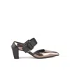 United Nude Women's Silver / Black Gem Mule Mid - Gun Metal In Silver/black