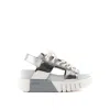 United Nude Women's Silver / Grey / White Delta Sporty - Irony In Silver/grey/white