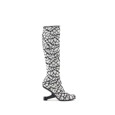 United Nude Women's White / Black Eamz Sock Boot - Mono