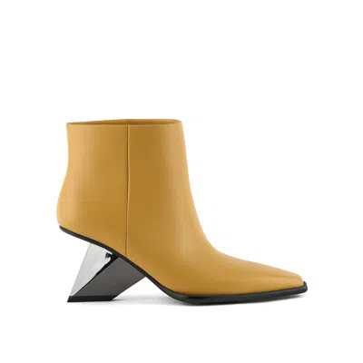 United Nude Women's Yellow Rockit Pull On Bootie - Oak Buff In Gold