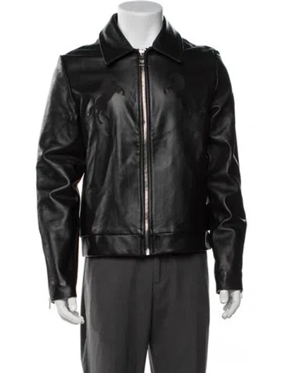 Pre-owned United Rivers Leather Jacket In Black