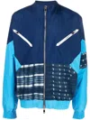 United Rivers Patchwork Zipped Jacket In Blue