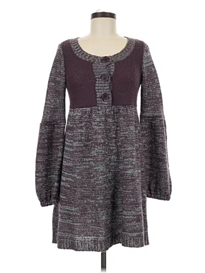 Pre-owned United States Sweaters Cardigan Sweater In Purple