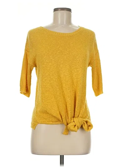 Pre-owned United States Sweaters Cardigan Sweater In Yellow