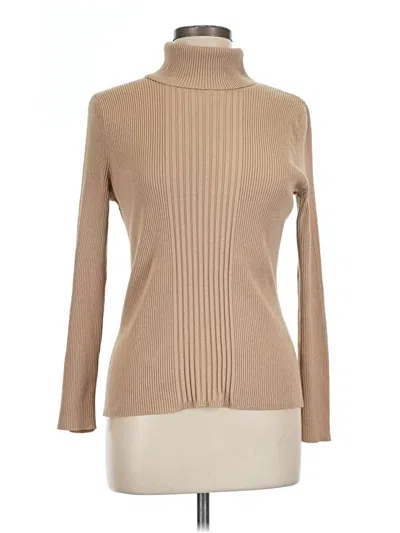 Pre-owned United States Sweaters Long Sleeve Turtleneck In Tan
