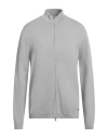 Unity Man Cardigan Light Grey Size Xxl Viscose, Elastane In Grey