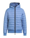 Unity Man Puffer Pastel Blue Size L Recycled Polyester In Blue