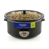 Universal (6.8 Quart) Programmable Slow Cooker – Digital Ceramic Slow Cooker With Removable Pot, Auto Keep War In Black