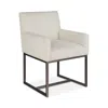 Universal Arvin Dining Armchair In Nomad Snow
