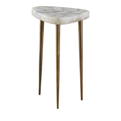 Universal Bloomingdale's Erinn V Fino Tall Side Table In White