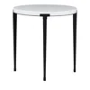 Universal Bloomingdale's Floyd End Table In White/black