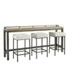 Universal Bloomingdale's Mitchell Console And Stool Set In Greystone Finish