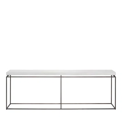 Universal Bloomingdale's Modern Farmhouse Watts Console Table In White