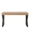 Universal Bloomingdale's Ronan Writing Desk In Brown/black