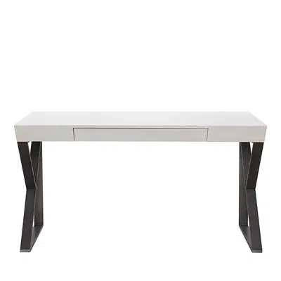 Universal Bloomingdale's Ronan Writing Desk In White/black