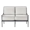 Universal Bloomingdale's Seneca Outdoor Loveseat In Charcoal