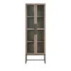 Universal Boulder Display Cabinet In Brown