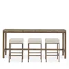 Universal Brindle Console Table With Three Stools In Neutral