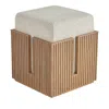 Universal Carmen Bunching Stool In Ivory/beige