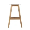 Universal Expert Abacus Backless Kitchen Counter Height Bar Stool In White