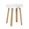 Universal Expert Remus Modern Round End Table In White