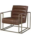Universal Furniture Curated Jensen Accent Chair-brown Leather
