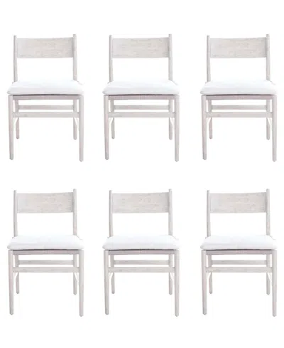 Universal Furniture Dwell 6-pc. Wood Side Chair Set In White