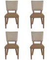 Universal Furniture Griffith Park 4-pc. Upholstered Side Chair Set In Brown