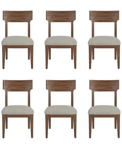 Universal Furniture Griffith Park 6-pc. Wood Side Chair Set In Brown