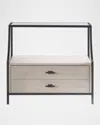 Universal Furniture Midtown Stone Top Nightstand In Flannel