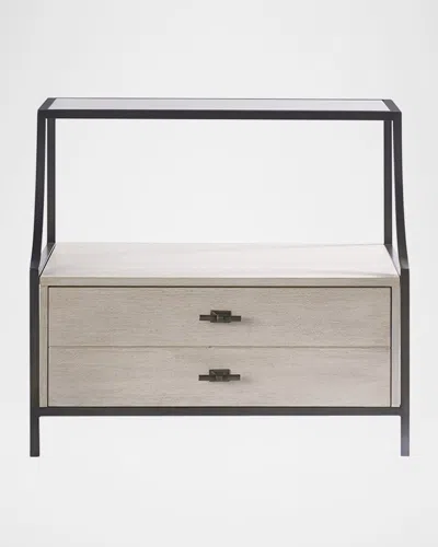 Universal Furniture Midtown Stone Top Nightstand In Flannel
