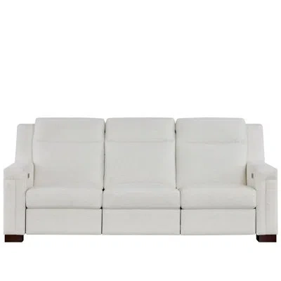 Universal Furniture Mixon 93" Wide Reclining Sofa Nomad Snow Upholstered In Gray