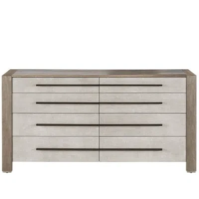 Universal Furniture Vista 8 Drawer 68'' W Double Dresser In Black;brown;gray