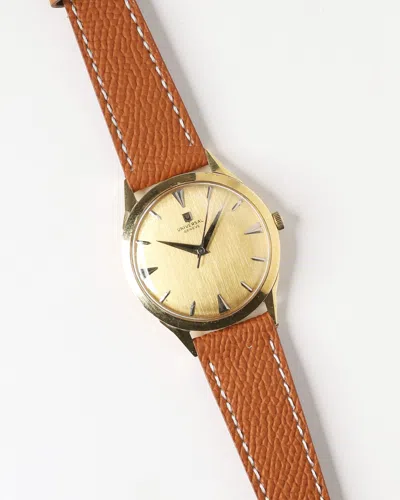 Universal Geneve Universal Genève 34mm Manual 1950s 18k Gold Watch