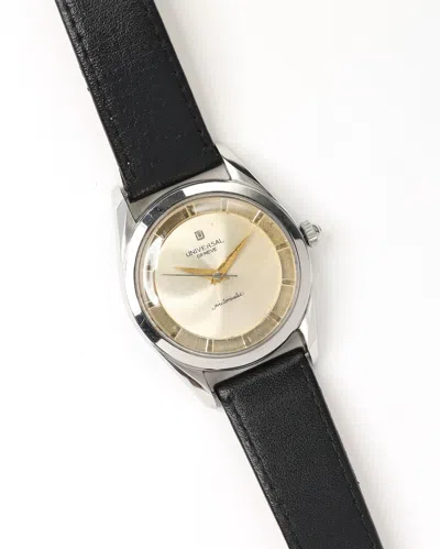 Universal Geneve Universal Genève Bumper Automatic 36mm 1956 Watch In Black