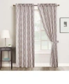 Universal Home Fashions 4 Piece Rod Pocket Window Panel Collection In Gray